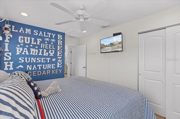 Bedroom, Interior, Recessed Lighting