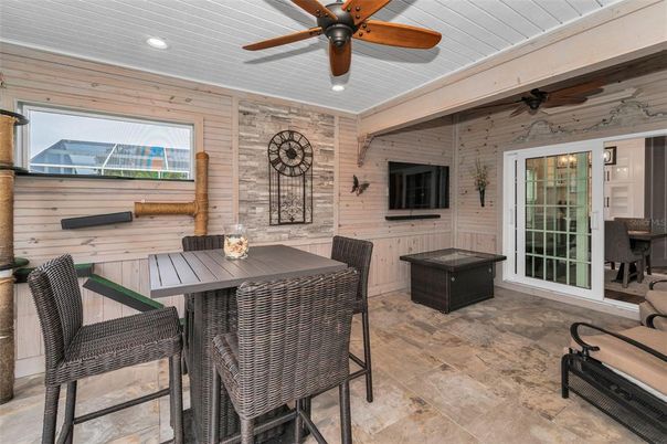 Interior, Recessed Lighting, Stone Walls