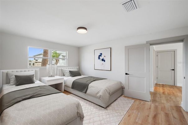 Bedroom, Interior, Wood Texture Flooring