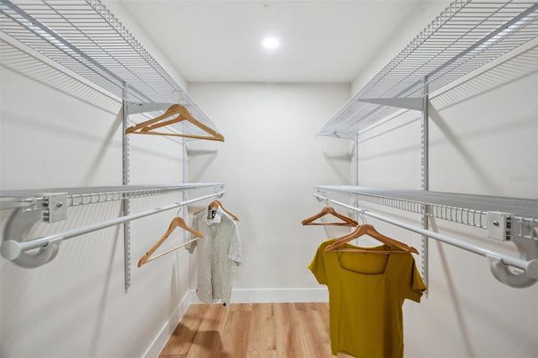 Interior, Recessed Lighting, Walk-in Closets, Wood Texture Flooring