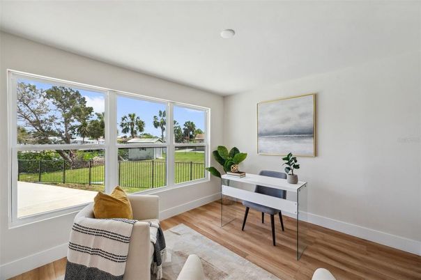 Home Office, Interior, Wood Texture Flooring