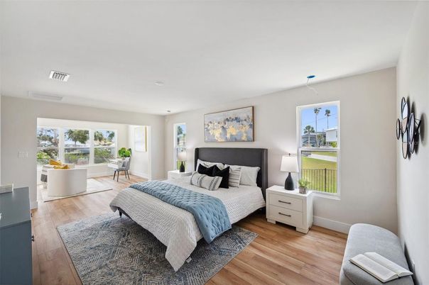 Bedroom, Interior, Wood Texture Flooring
