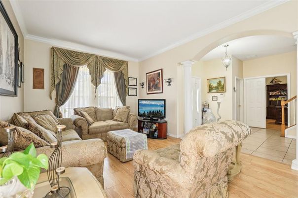 Chandelier, Interior, Living room, Wood Texture Flooring