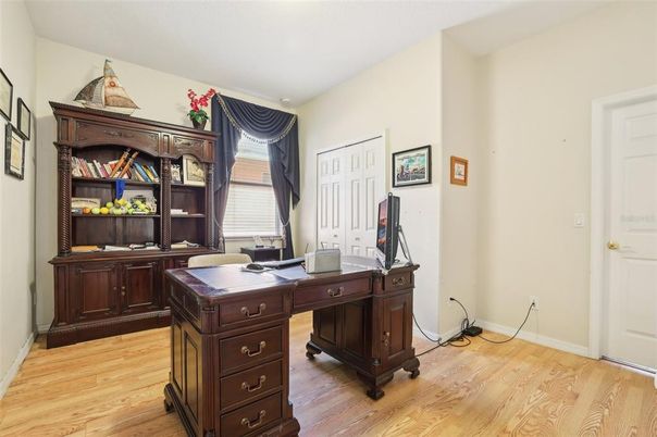 Home Office, Interior, Wood Texture Flooring