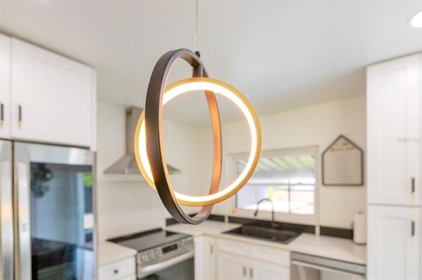 Interior, Kitchen, Pendant Lights, Stainless Steel Appliances