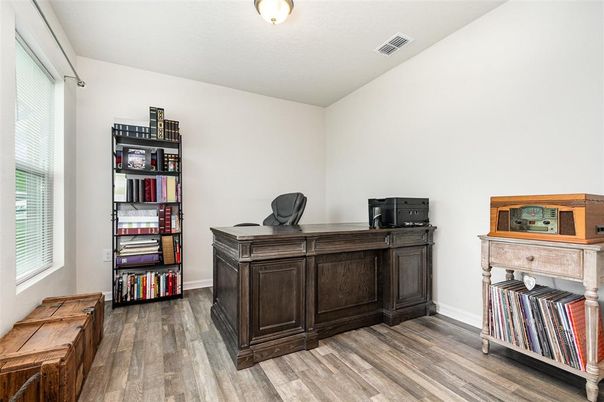 Home Office, Interior, Wood Texture Flooring