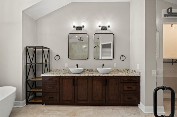 Bathroom, Dual Sink Vanities, Free Standing Baths, Interior