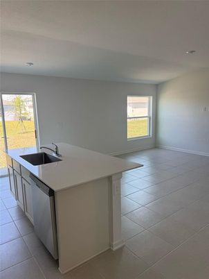 Empty room, Interior, Kitchen, Recessed Lighting