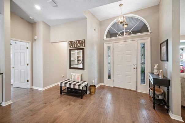 Chandelier, Interior, Pendant Lights, Recessed Lighting, Wood Texture Flooring