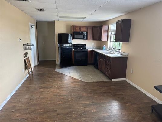 Interior, Kitchen, Wood Texture Flooring