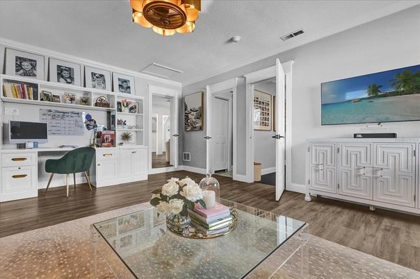 Home Office, Interior, Wood Texture Flooring