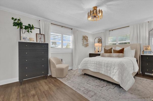 Bedroom, Interior, Wood Texture Flooring