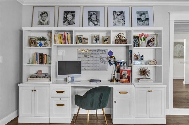 Home Office, Interior, Wood Texture Flooring