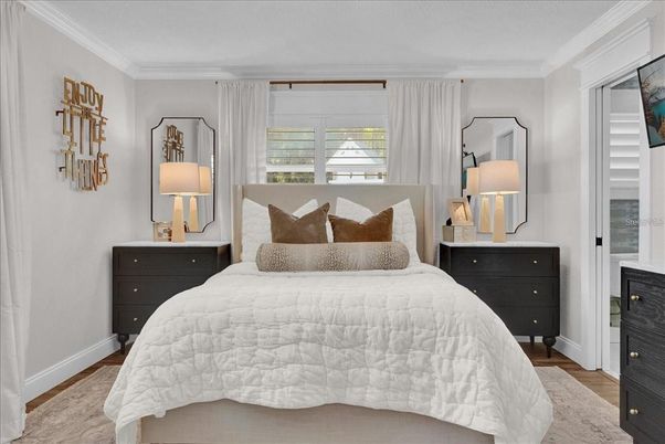 Bedroom, Interior, Wood Texture Flooring