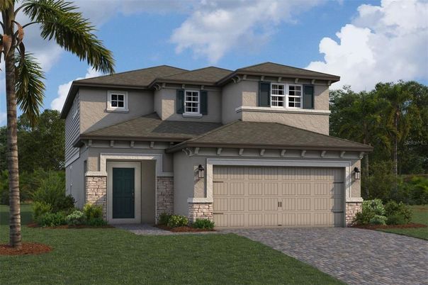 Attached, Exterior, Facade, Mediterranean