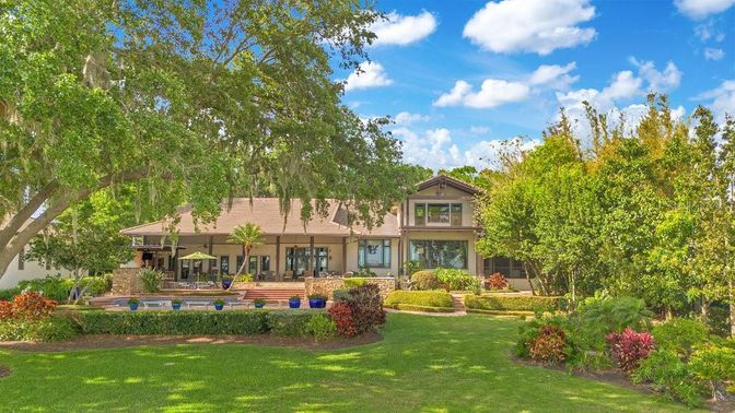 Backyard, Exterior, Facade, Tudor Revival