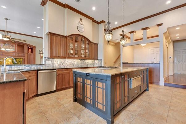 Interior, Kitchen, Pendant Lights, Recessed Lighting, Stainless Steel Appliances