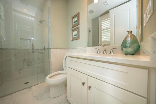 Bathroom, Glass Shower, Interior, Marble, Marble Walls