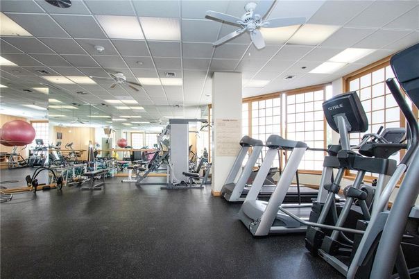 Fitness Equipment, Gym, Interior, Recessed Lighting