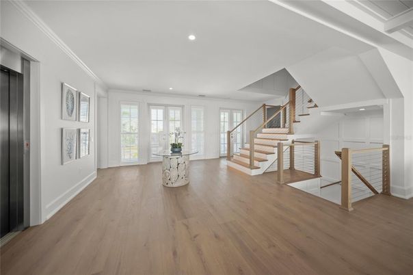 Interior, Recessed Lighting, Wood Texture Flooring