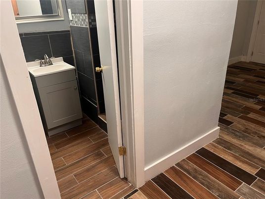 Bathroom, Interior, Wood Texture Flooring