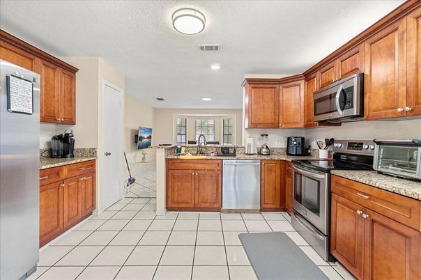 Interior, Kitchen, Recessed Lighting, Stainless Steel Appliances