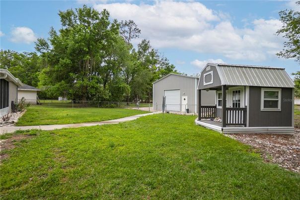 Backyard, Detached Garage, Exterior