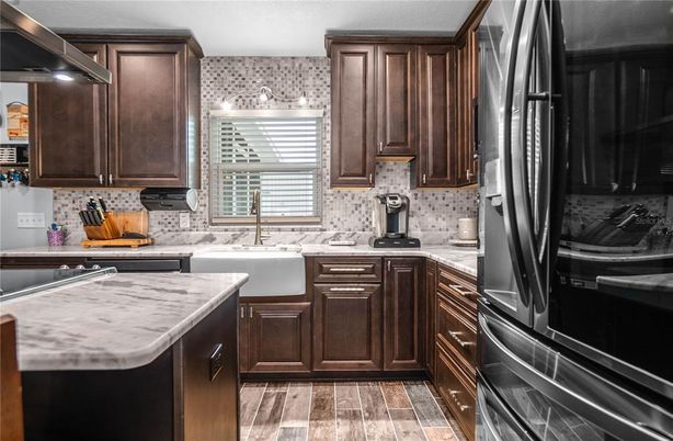 Interior, Kitchen, Wood Texture Flooring
