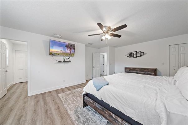 Bedroom, Interior, Wood Texture Flooring