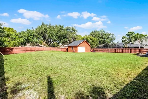 Backyard, Detached Garage, Exterior
