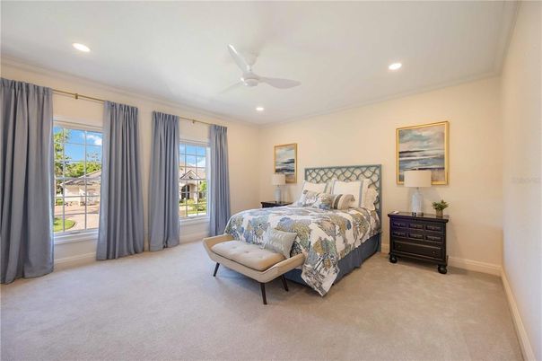 Bedroom, Interior, Recessed Lighting