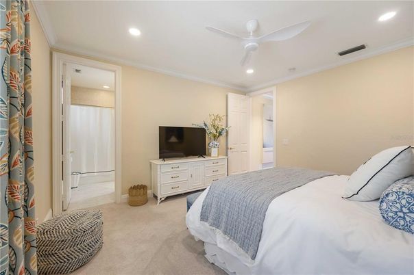 Bedroom, Interior, Recessed Lighting