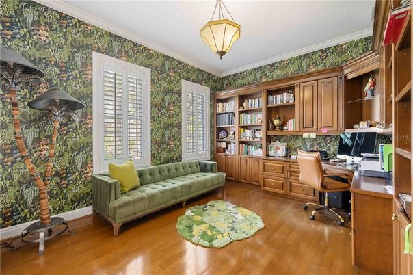 Home Office, Interior, Wood Texture Flooring