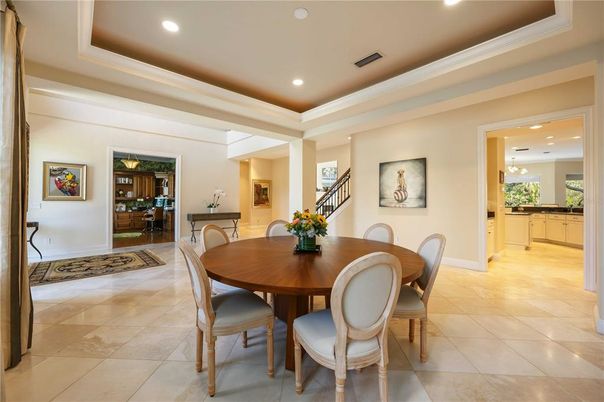Dining room, Interior, Pendant Lights, Recessed Lighting