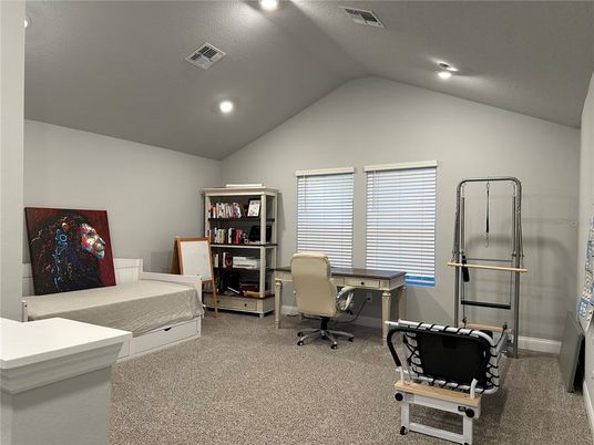 Home Office, Interior, Recessed Lighting
