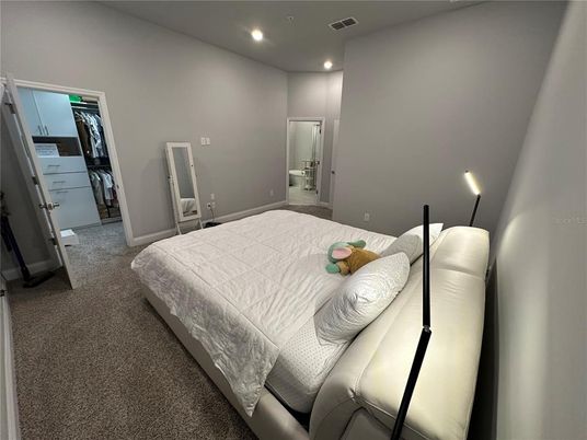 Bedroom, Interior, Recessed Lighting