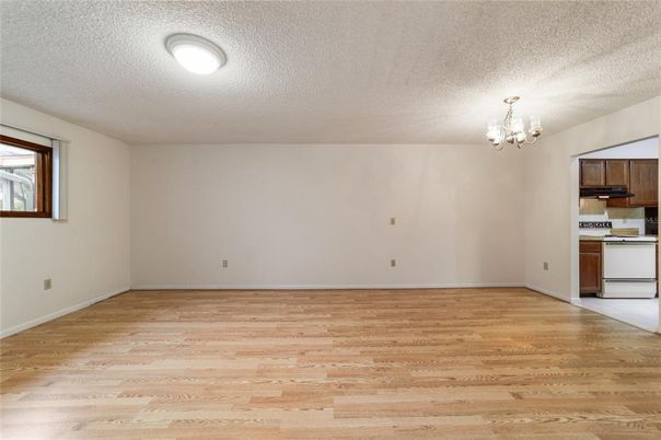 Chandelier, Empty room, Interior, Kitchen, Wood Texture Flooring