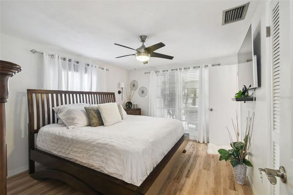 Bedroom, Interior, Wood Texture Flooring