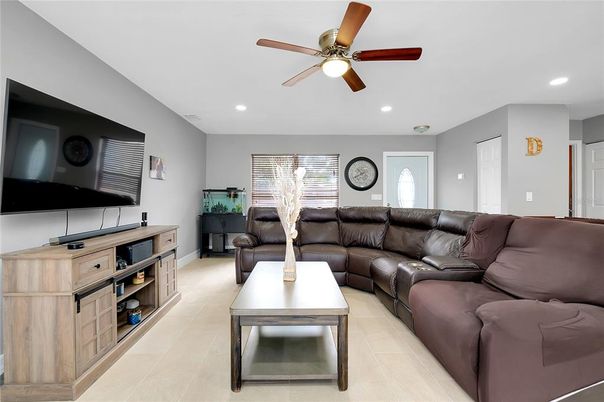 Interior, Living room, Recessed Lighting
