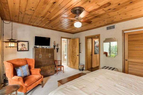 Bedroom, Interior, Wooden Ceilings