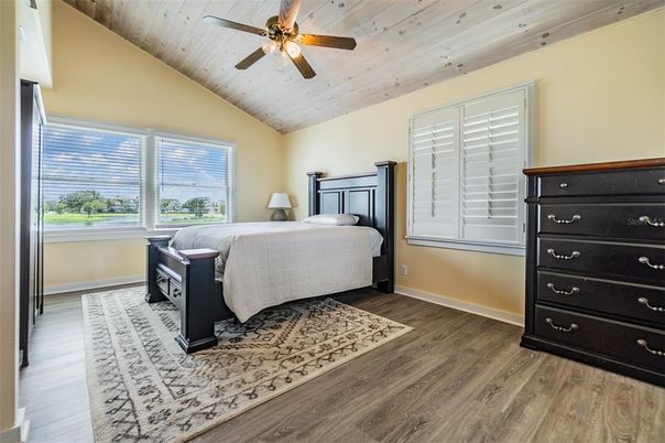 Bedroom, Interior, Wooden Ceilings, Wood Texture Flooring