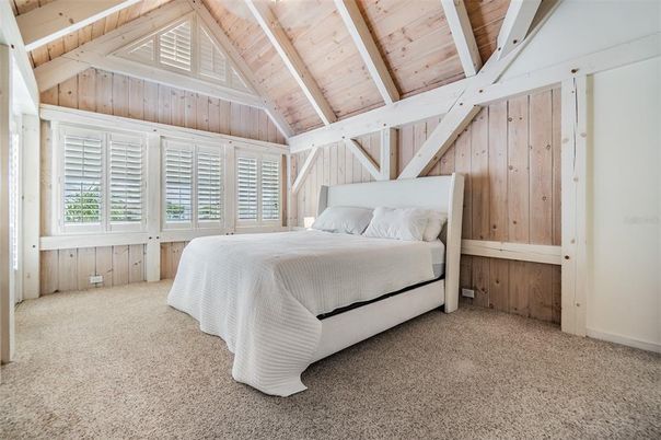 Bedroom, Interior, Wooden Beams, Wooden Ceilings, Wooden Walls