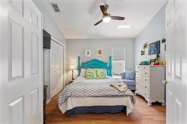Bedroom, Interior, Wood Texture Flooring