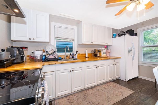 Interior, Kitchen, Wood Texture Flooring