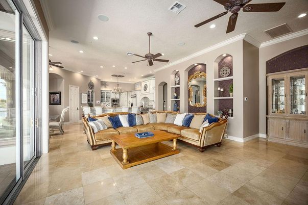 Dining room, Interior, Kitchen, Living room, Recessed Lighting