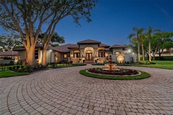 Backyard, Exterior, Facade, Mediterranean
