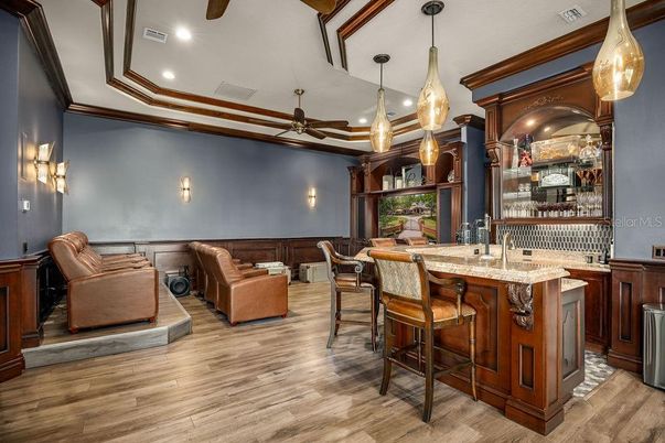 Interior, Pendant Lights, Recessed Lighting, Wood Texture Flooring