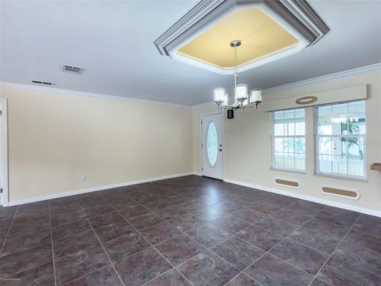Chandelier, Empty room, Interior, Pendant Lights