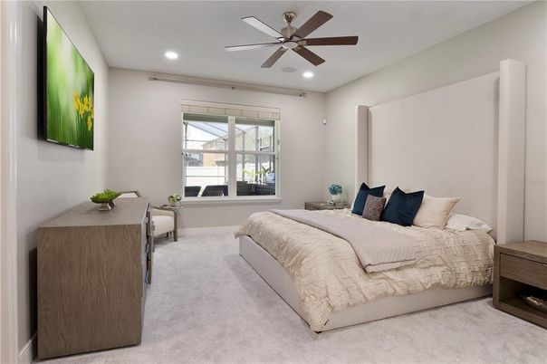 Bedroom, Interior, Recessed Lighting