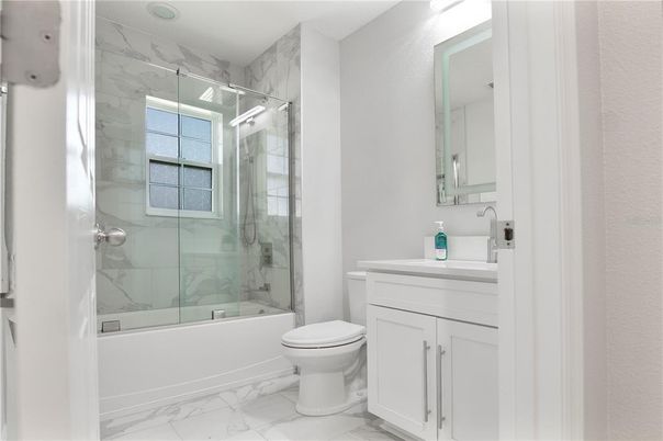 Bathroom, Glass Shower, Interior, Marble, Marble Walls
